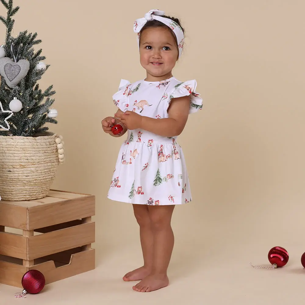 Snuggle Hunny Kids Snuggle Hunny Kangas & Koalas Short Sleeve Organic Dress