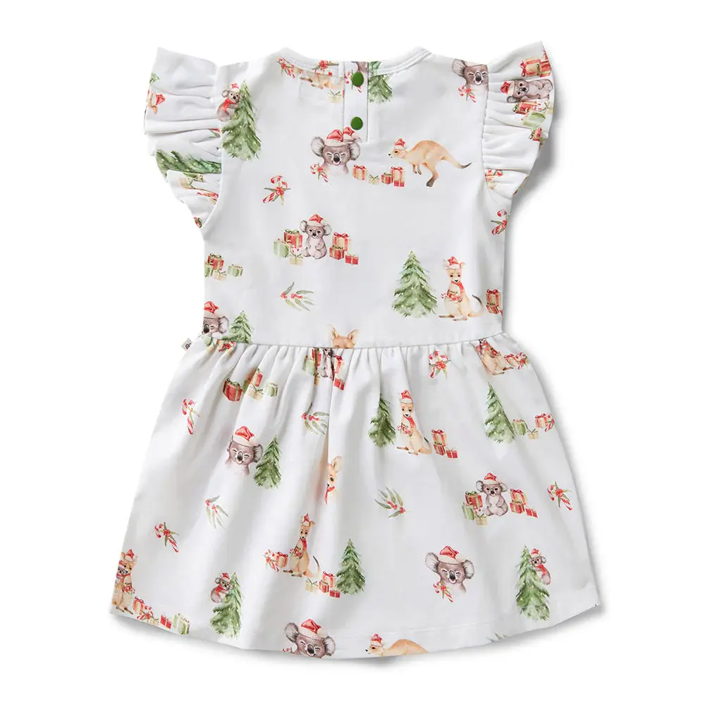 Snuggle Hunny Kids Snuggle Hunny Kangas & Koalas Short Sleeve Organic Dress