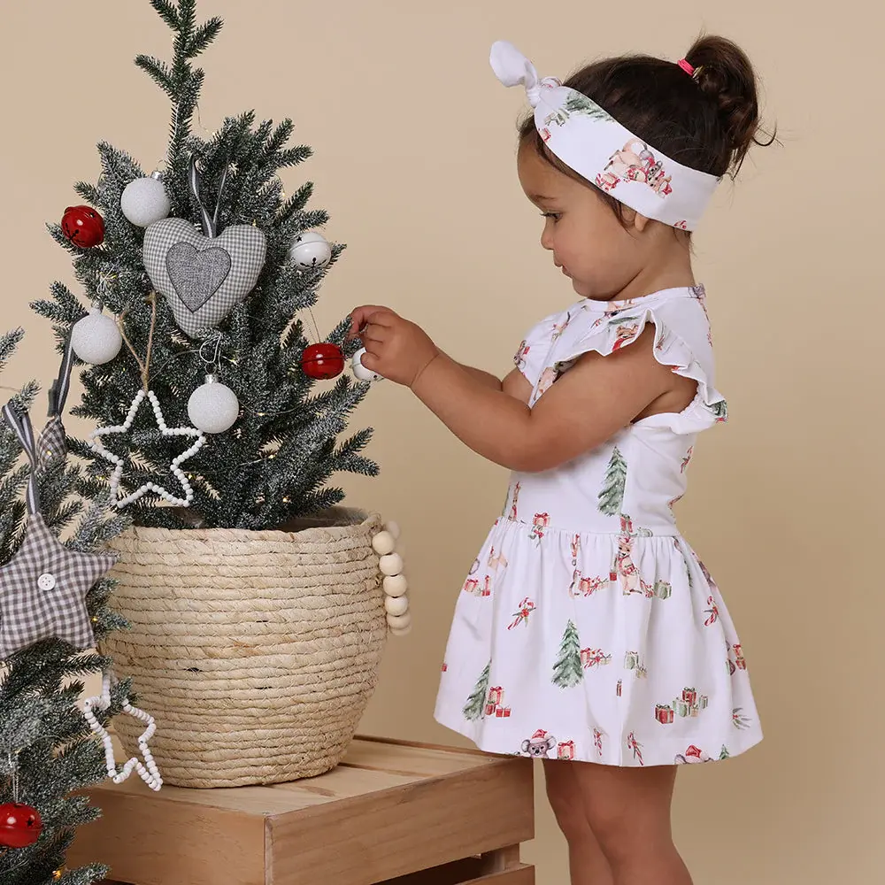 Snuggle Hunny Kids Snuggle Hunny Kangas & Koalas Short Sleeve Organic Dress