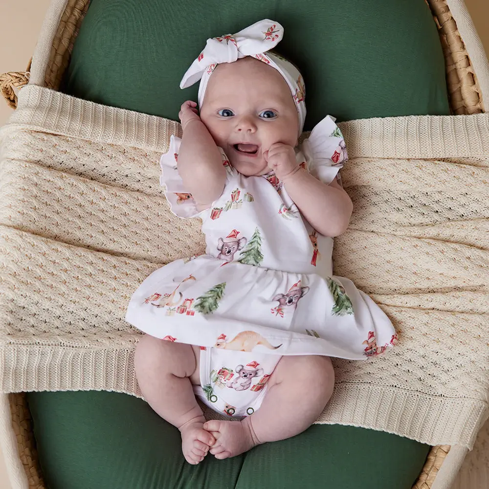 Snuggle Hunny Kids Snuggle Hunny Kangas & Koalas Short Sleeve Organic Dress