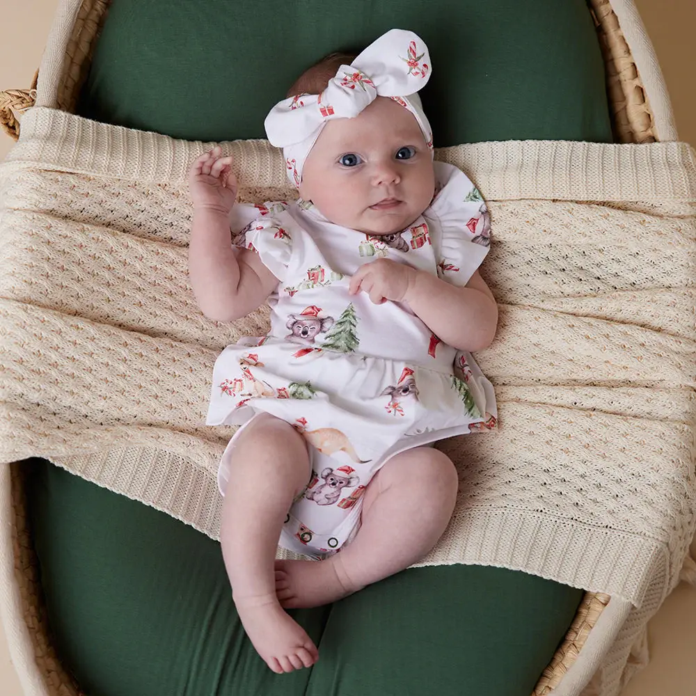 Snuggle Hunny Kids Snuggle Hunny Kangas & Koalas Short Sleeve Organic Dress