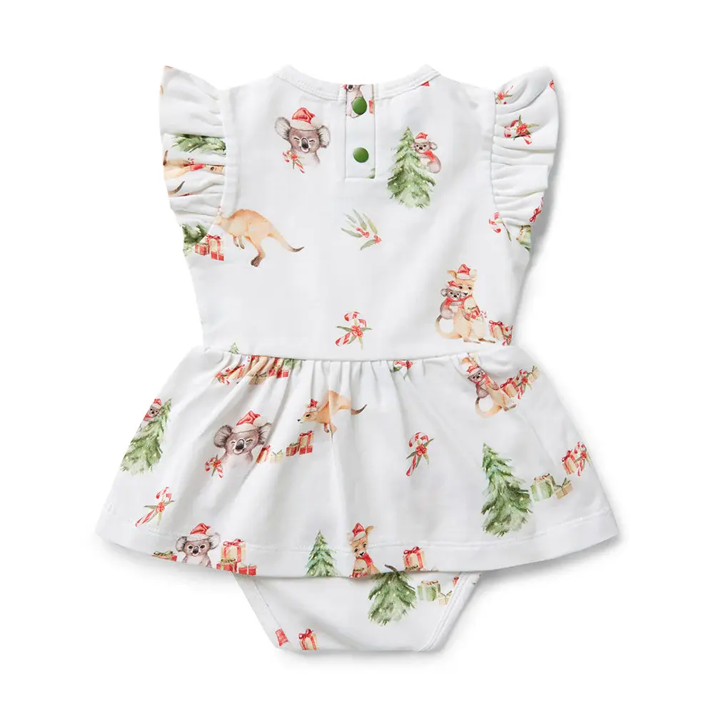 Snuggle Hunny Kids Snuggle Hunny Kangas & Koalas Short Sleeve Organic Dress