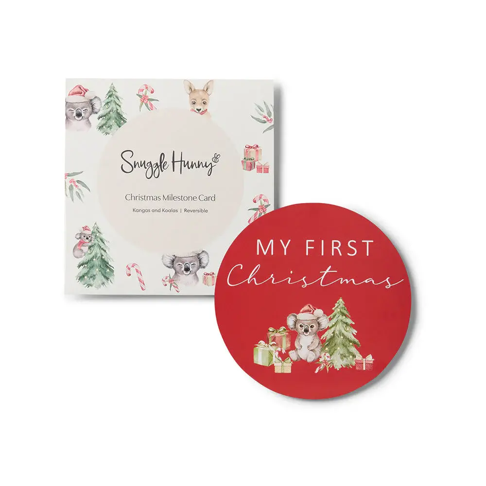 Snuggle Hunny Kids Snuggle Hunny Kangas & Koalas Reversible Single Milestone Card