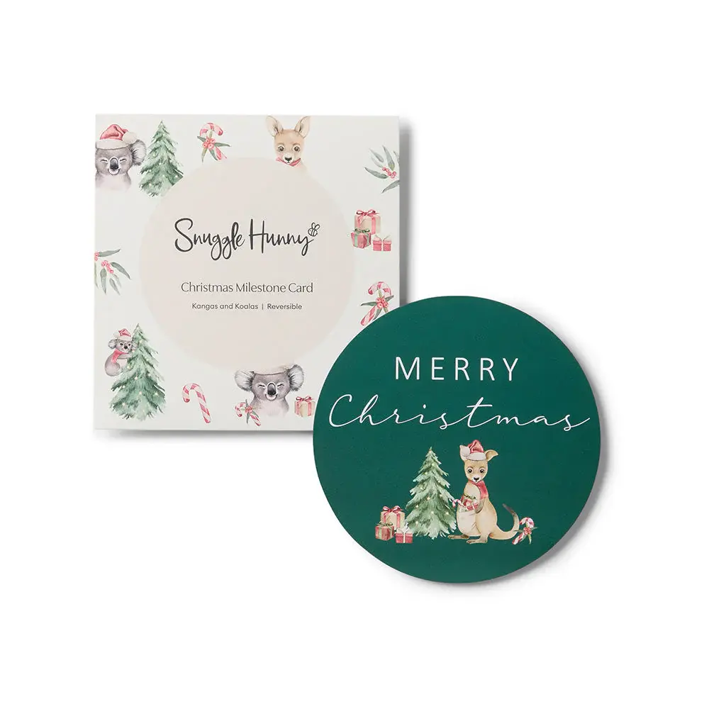 Snuggle Hunny Kids Snuggle Hunny Kangas & Koalas Reversible Single Milestone Card