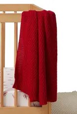 Snuggle Hunny Kids Snuggle Hunny Red Diamond Knit Organic Baby Blanket