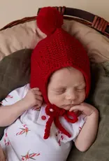 Snuggle Hunny Kids Snuggle Hunny Red Merino Wool Bonnet & Booties
