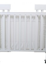 Valco Baby Stowaway Portable Foldable Wooden Cot White
