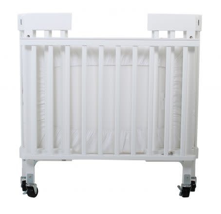 Valco Baby Stowaway Portable Foldable Wooden Cot White