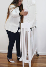 Valco Baby Stowaway Portable Foldable Wooden Cot White