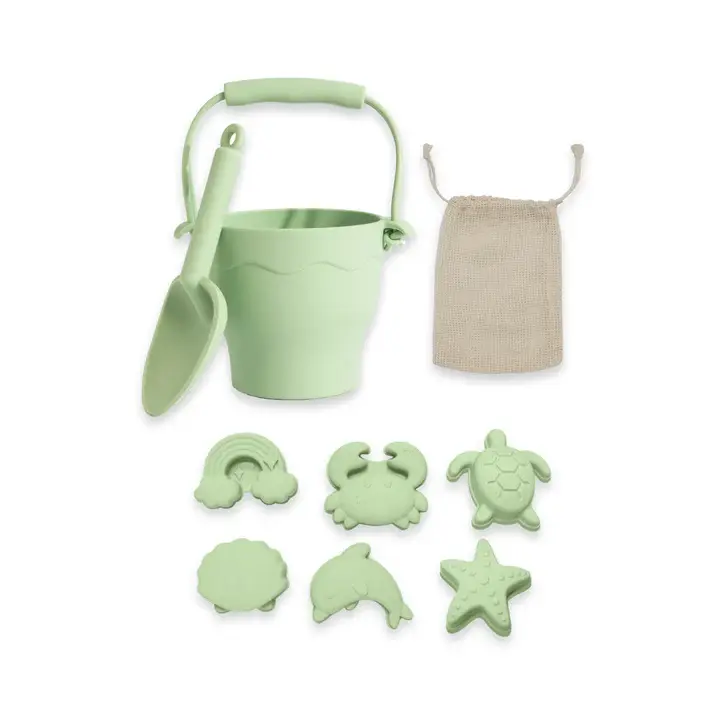 Playground Playground Silicone 8pc Bucket & Spade Set
