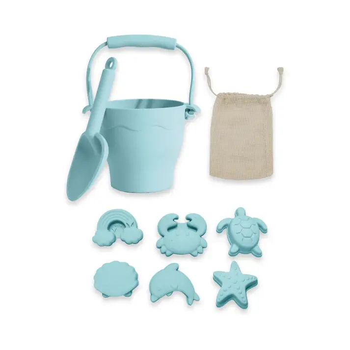 Playground Playground Silicone 8pc Bucket & Spade Set