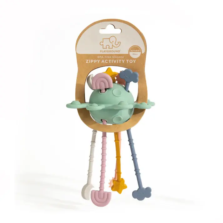 Playground Playground Silicone Zippy Activity Toy - Dusty