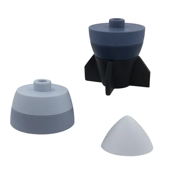 Playground Playground Silicone Rocket Stacking Puzzle Multi