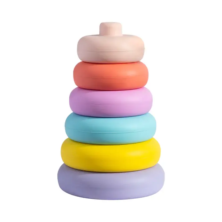 Playground Playground Silicone Ring Stacking Tower - Sorbet