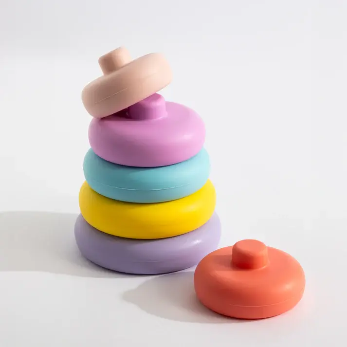 Playground Playground Silicone Ring Stacking Tower - Sorbet