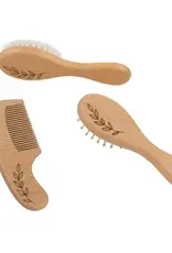 Living Textiles Living Textiles 3pc Baby Brush Set - Beech Wood