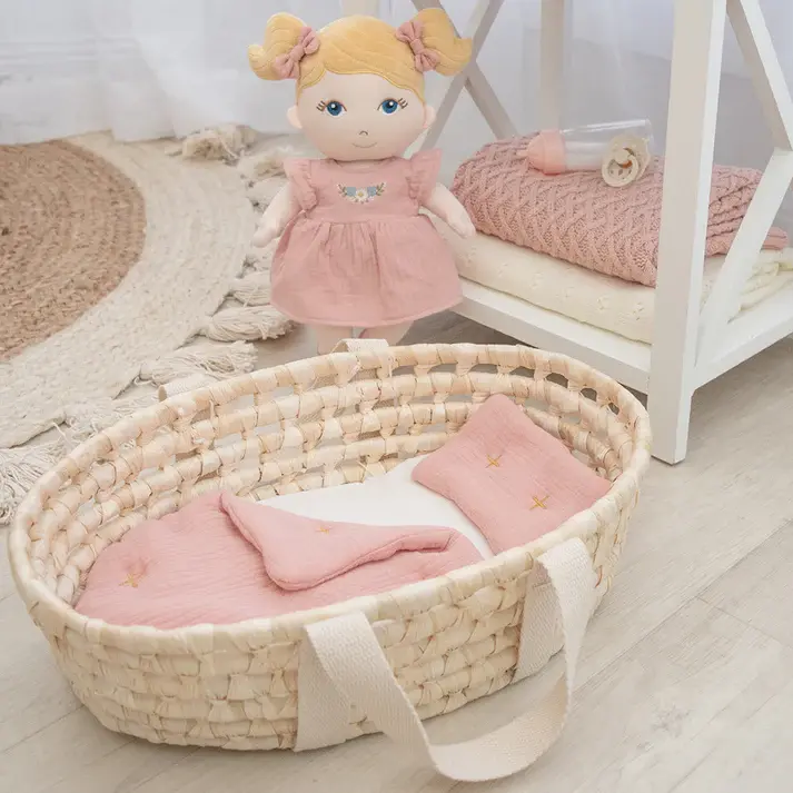 Living Textiles Living Textiles Doll Moses Basket Set