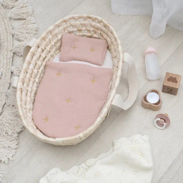 Living Textiles Living Textiles Doll Moses Basket Set