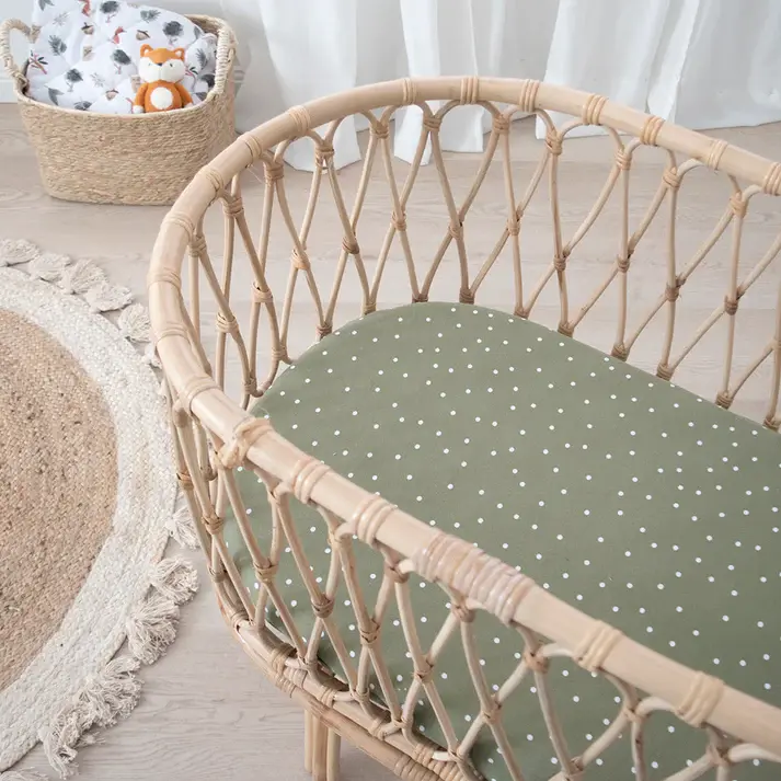 Living Textiles Living Textiles 2-pack Jersey Bassinet Fitted Sheet - Forest Retreat