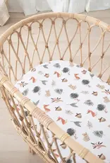 Living Textiles Living Textiles 2-pack Jersey Bassinet Fitted Sheet - Forest Retreat