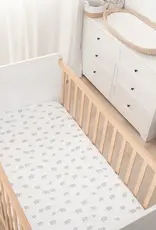 Living Textiles Living Textiles 2-pack Compact Cot Fitted Sheet - Watercolour Elephant