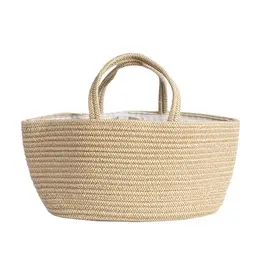 Living Textiles Living Textiles Cotton Rope Nappy Caddy with divider
