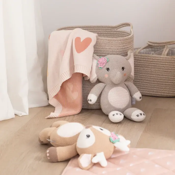 Living Textiles Living Textiles Cotton Rope Nappy Caddy with divider