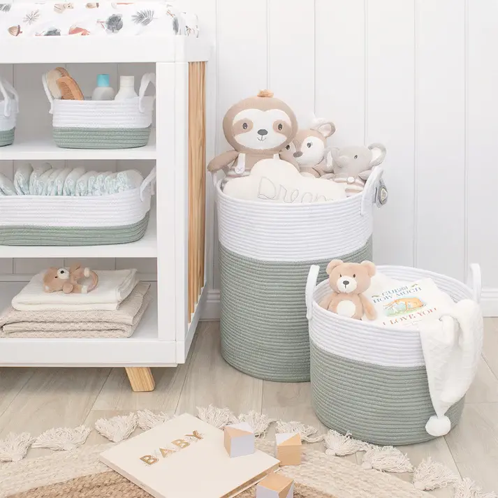 Living Textiles Living Textiles Cotton Rope Hamper - Medium