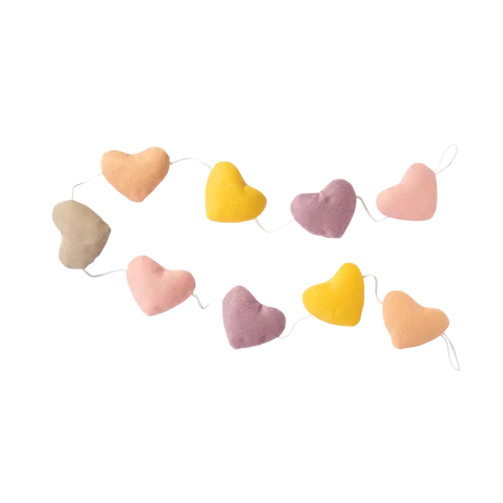 Living Textiles Living Textiles Bunting Decoration - Bohemian Bliss/Hearts