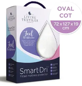 Living Textiles Living Textile Smart-Dri™  Waterproof mattress protector Cot - Round/Oval
