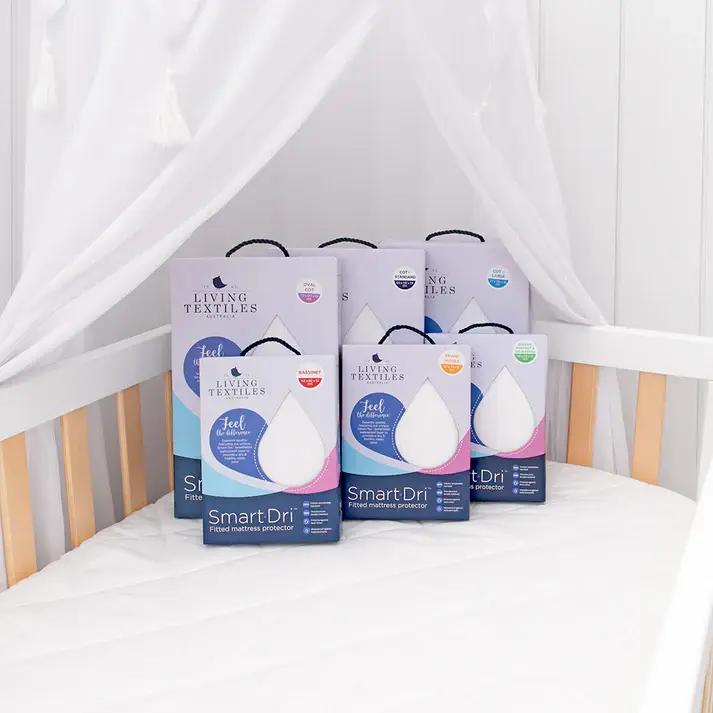 Living Textiles Living Textile Smart-Dri™  Waterproof mattress protector Cot - Round/Oval