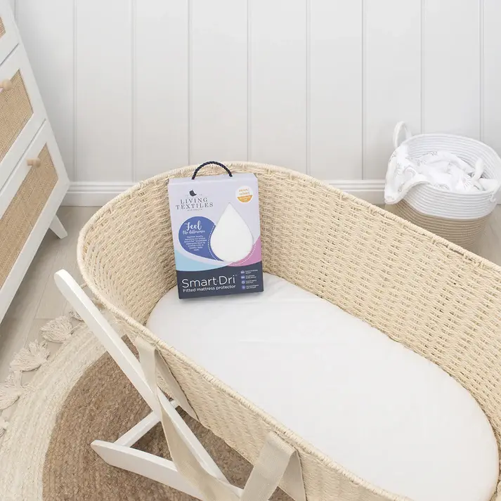 Living Textiles Living Textiles Smart-Dri™  Waterproof mattress protector Moses/Pram
