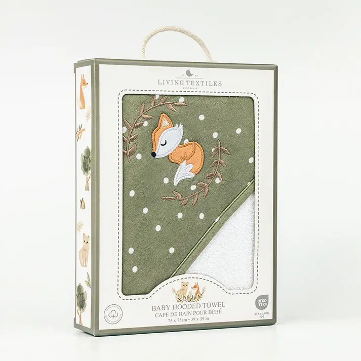 Living Textiles Living Textiles Hooded Towel (75 x 75cm) - Forest Retreat