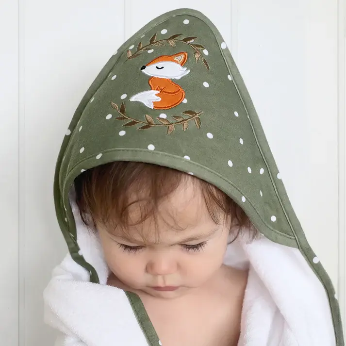 Living Textiles Living Textiles Hooded Towel (75 x 75cm) - Forest Retreat