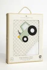 Living Textiles Living Textiles Hooded Towel (75 x 75cm) - Tractor Ride