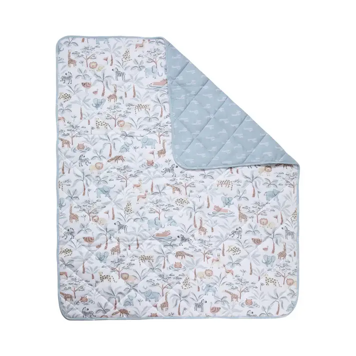 Living Textiles Living Textiles Reversible Quilted Cot Comforter - Wild Safari