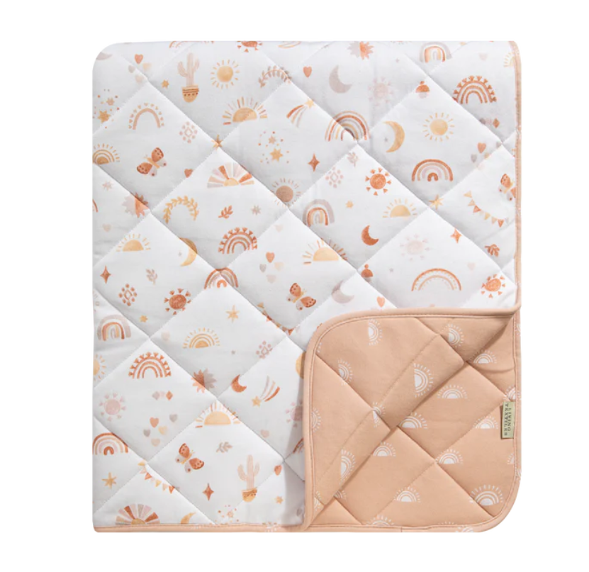 Living Textiles Living Textiles Reversible Quilted Cot Comforter - Bohemian Bliss
