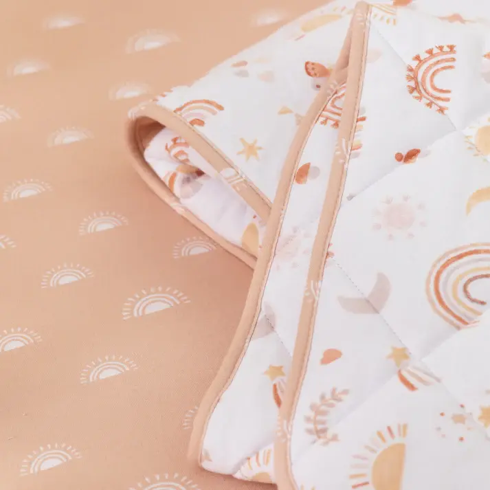 Living Textiles Living Textiles Reversible Quilted Cot Comforter - Bohemian Bliss