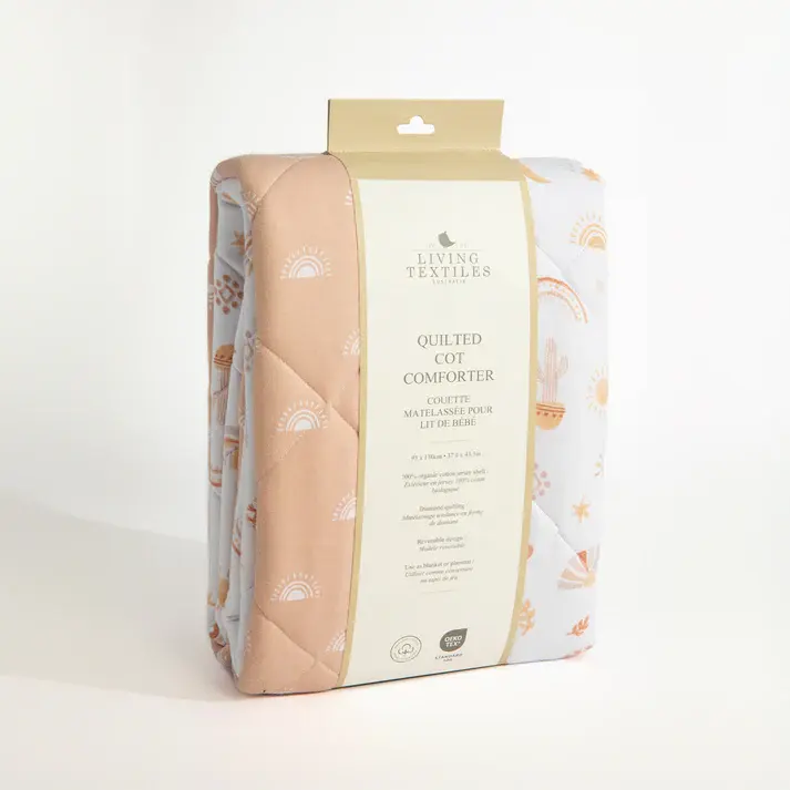 Living Textiles Living Textiles Reversible Quilted Cot Comforter - Bohemian Bliss
