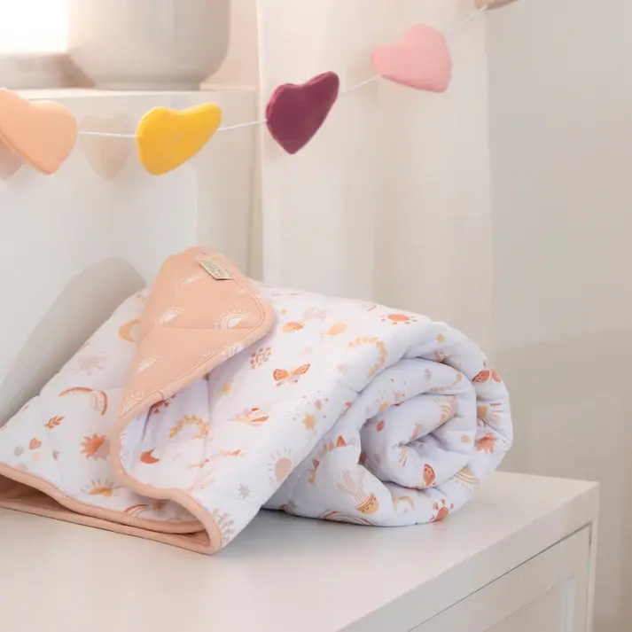 Living Textiles Living Textiles Reversible Quilted Cot Comforter - Bohemian Bliss