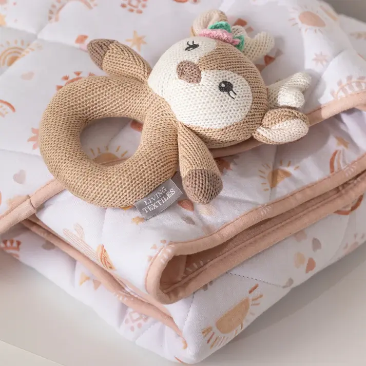 Living Textiles Living Textiles Reversible Quilted Cot Comforter - Bohemian Bliss