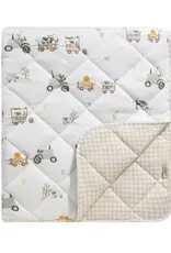 Living Textiles Living Textiles Reversible Quilted Cot Comforter - Tractor Ride