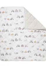 Living Textiles Living Textiles Reversible Quilted Cot Comforter - Tractor Ride