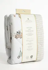 Living Textiles Living Textiles Reversible Quilted Cot Comforter - Tractor Ride