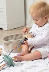 Living Textiles Living Textiles Reversible Quilted Cot Comforter - Tractor Ride