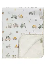 Living Textiles Living Textiles Jersey/Sherpa Pram Blanket