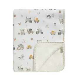 Living Textiles Living Textiles Jersey/Sherpa Pram Blanket