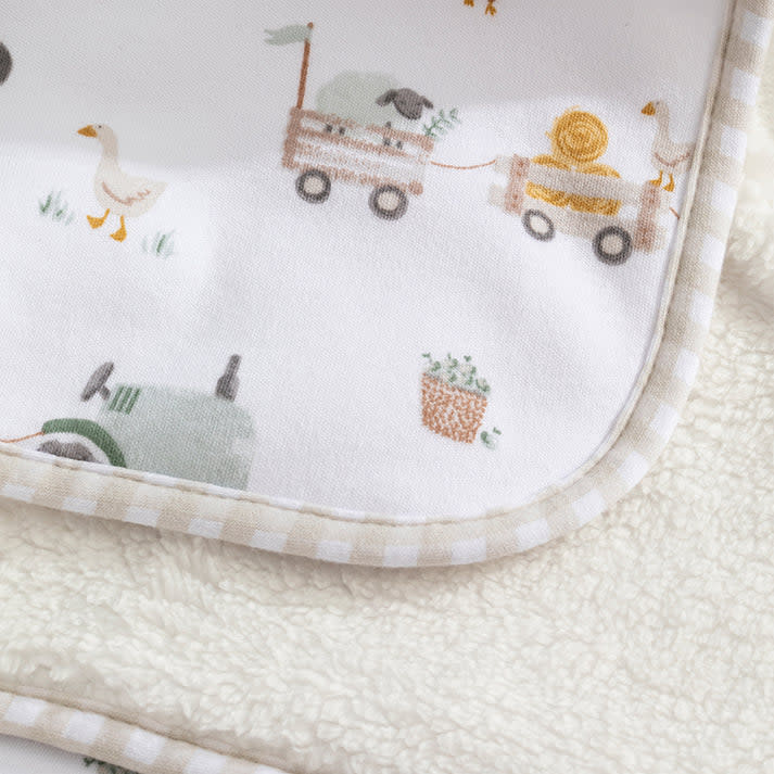 Living Textiles Living Textiles Jersey/Sherpa Pram Blanket