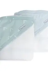 Bubba Blue Bubba Blue Nordic 2 PK Hooded Towel Dusty Sky/ Mint