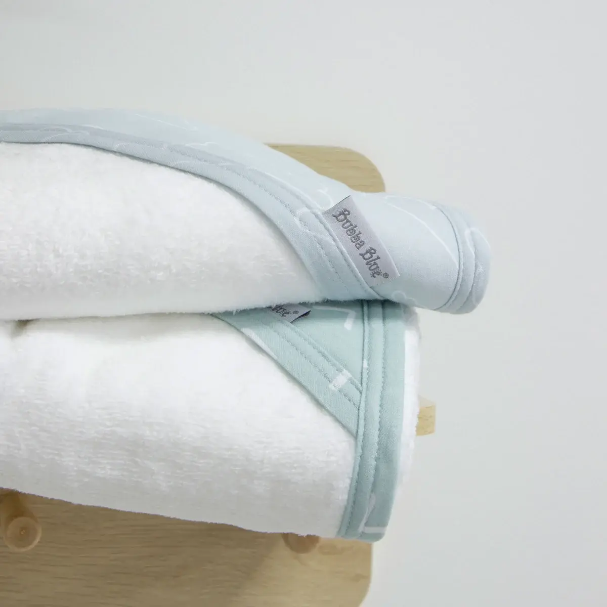 Bubba Blue Bubba Blue Nordic 2 PK Hooded Towel Dusty Sky/ Mint